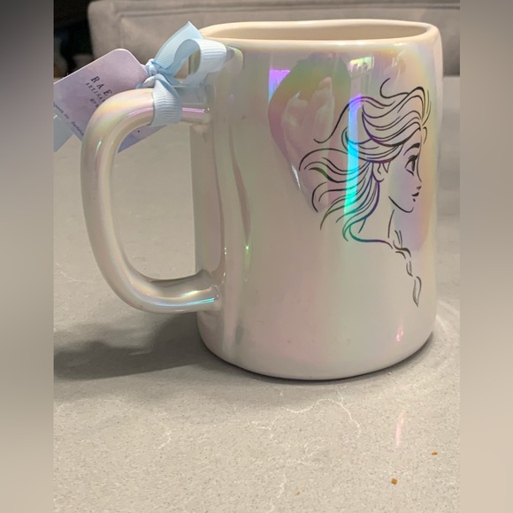 Rae Dunn ~ Frozen ~ Iridescent “Let It Go” Mug w/Elsa Silhouette - Picture 7 of 11
